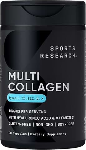 Multi Collagen Pills with Hyaluronic Acid and Vitamin C