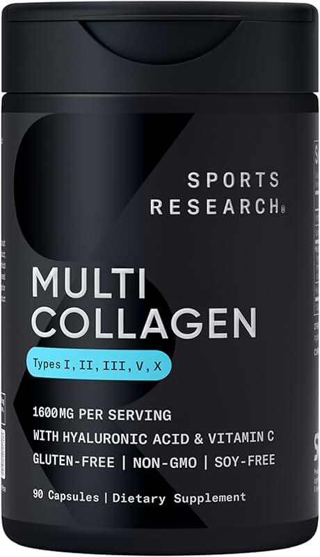 Multi Collagen Pills with Hyaluronic Acid and Vitamin C