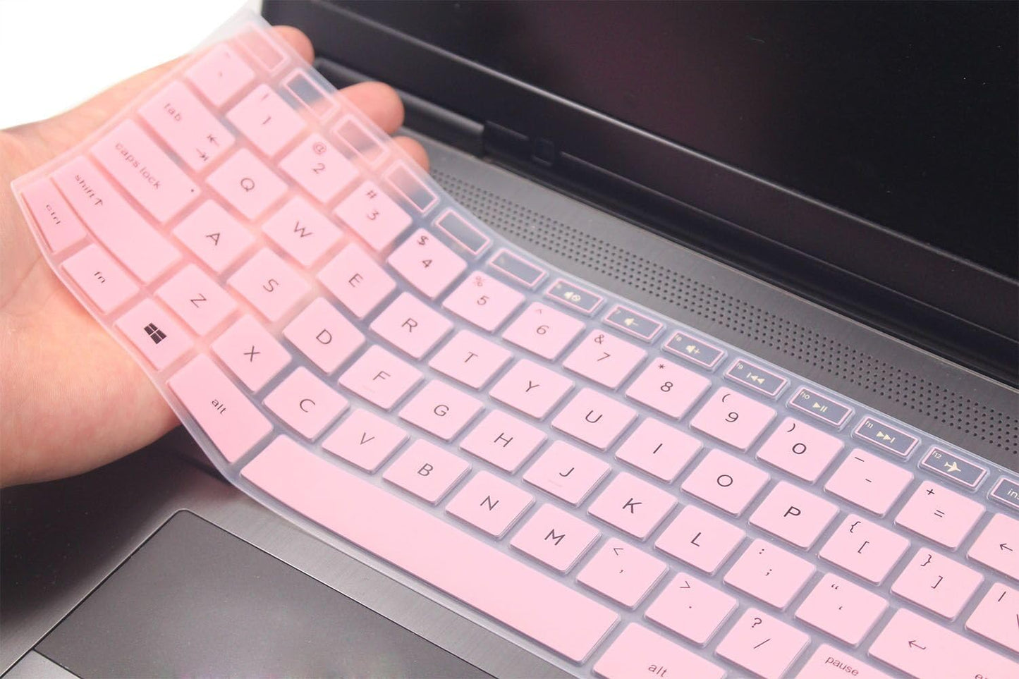 Light Pink Keyboard Skin for 14" Touchscreen Laptop
