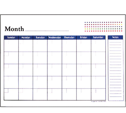 17x22 Inch Undated Desk Pad Calendar