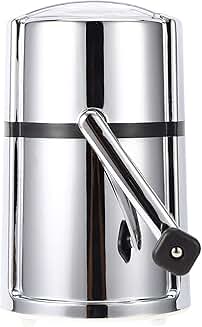 Manual portable ice crusher for cold drinks