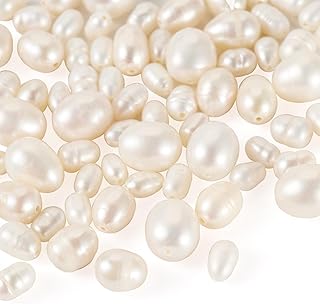 75 Pcs Natural Freshwater Pearl Beads for Jewelry Making