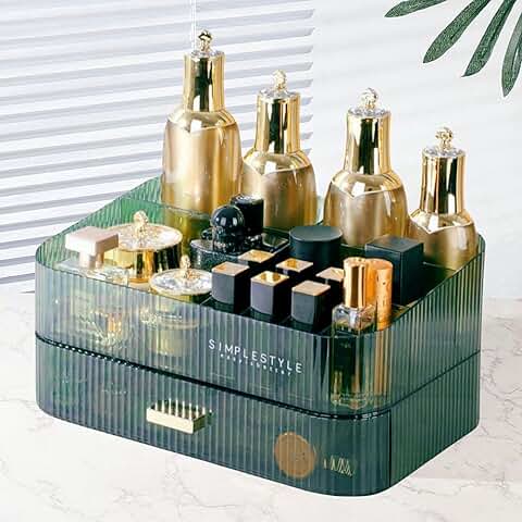 Stackable Makeup and Skincare Organizer with Drawers
