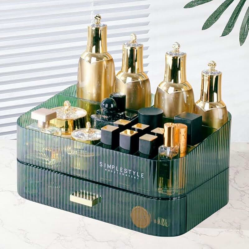 Stackable Makeup and Skincare Organizer with Drawers