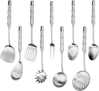 18/10 Stainless Steel Kitchen Utensils Set, 9 Pieces