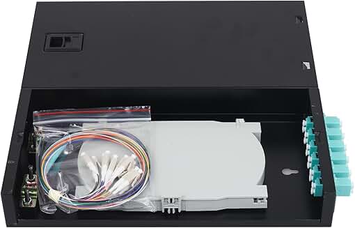 12-Port Duplex Fiber Enclosure with Splice Trays