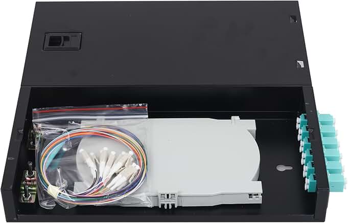 12-Port Duplex Fiber Enclosure with Splice Trays