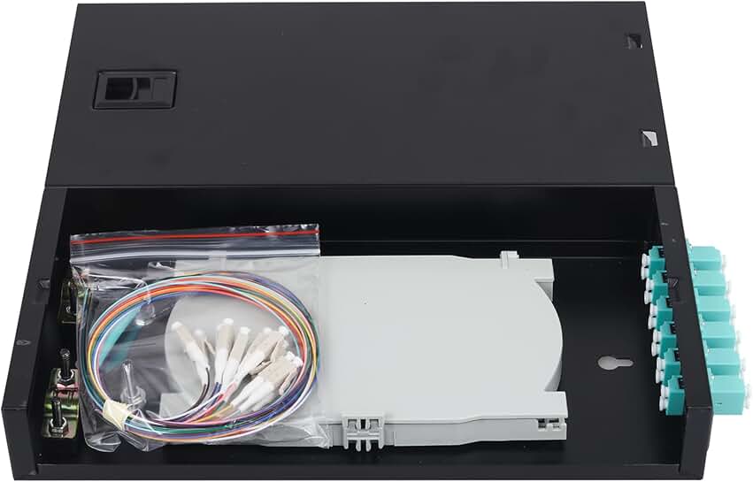 12-Port Duplex Fiber Enclosure with Splice Trays