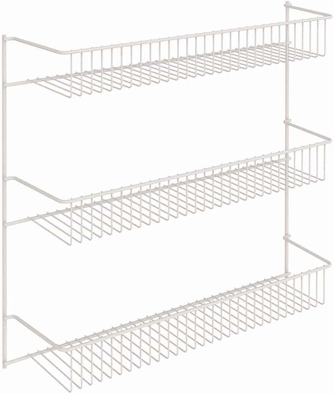 3-Tier Wall-Mounted Metal Rack for Storage