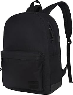 Casual Black Laptop Backpack for Men and Women