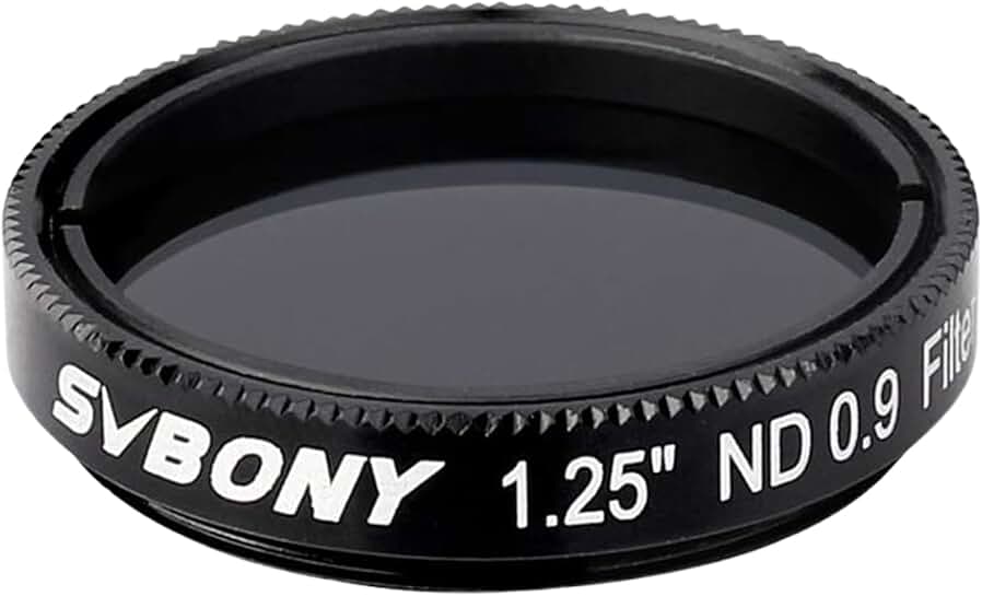 Moon Filter for Telescope, 1.25 inch, 12.5% Transmission