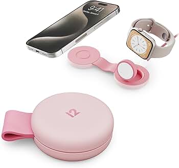 Compact 2-in-1 Foldable Wireless Travel Charger, 15W