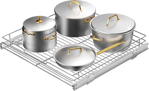 Heavy Duty Slide Out Cabinet Organizer for Kitchen Storage