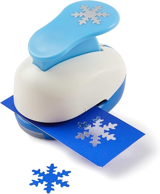 2-inch Christmas Snow Punch for Crafting and Scrapbooking