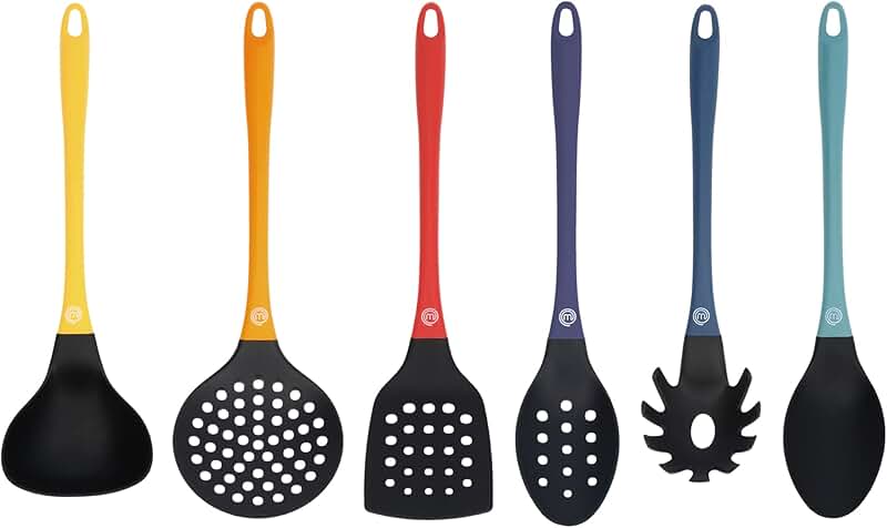 6-Piece Colorful Nylon Kitchen Utensils Set