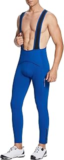 Men's Winter Cycling Bib Pants with 4D Padding and Water Resistance