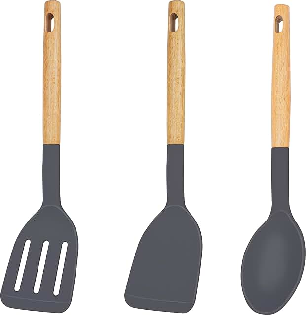 Silicone Spatula Set for Nonstick Cookware