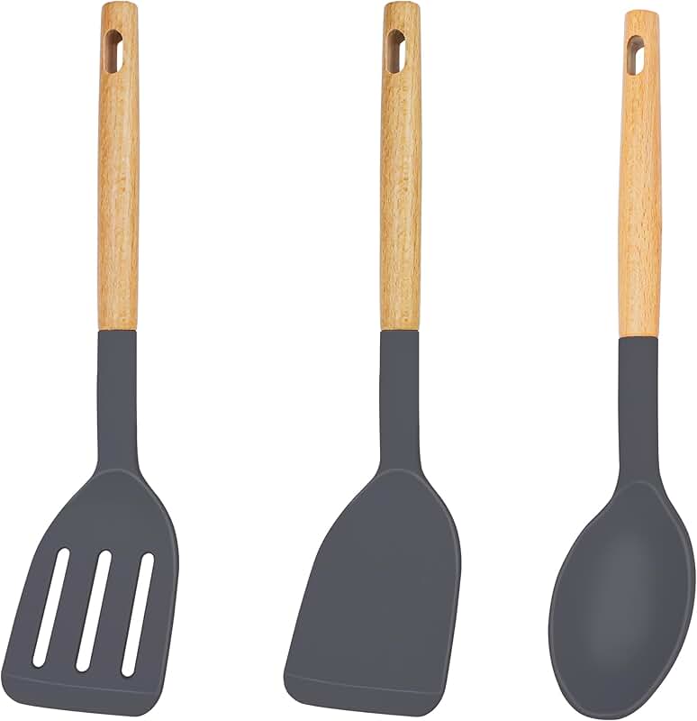 Silicone Spatula Set for Nonstick Cookware