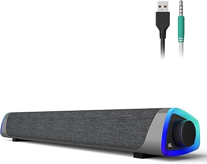 Colorful LED Computer Speakers with Switch Button