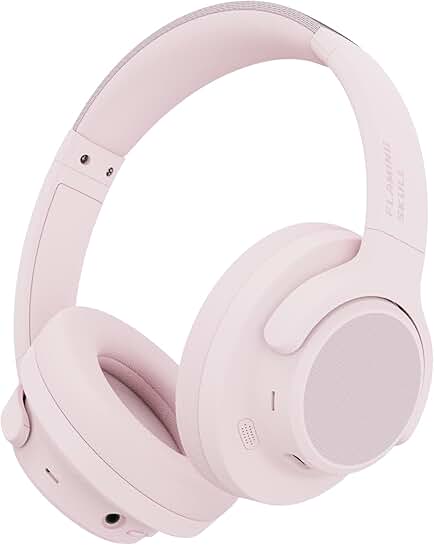 Wireless over-ear headphones with noise cancelling and long battery life