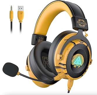 Wired Gaming Headset with Microphone and 7.1 Surround Sound