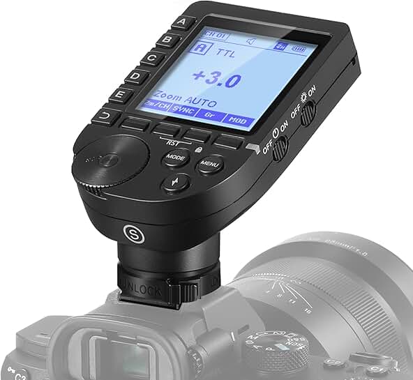 Wireless TTL Flash Trigger with LCD and Custom Functions