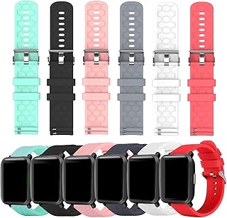 Six Soft Silicone Replacement Bands for Smartwatch