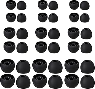 18 Pairs Soft Silicone Ear Tips for In-Ear Headphones