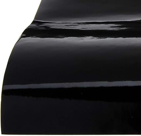 Black 12x12 Inch Permanent Adhesive Vinyl Sheets, 20 Pack