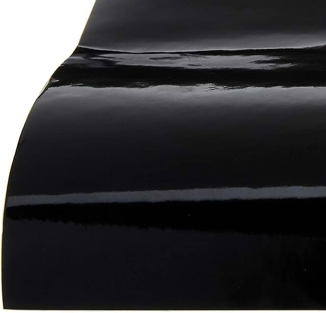 Black 12x12 Inch Permanent Adhesive Vinyl Sheets, 20 Pack