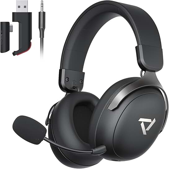 Wireless Gaming Headset with 80-Hour Battery and 7.1 Surround