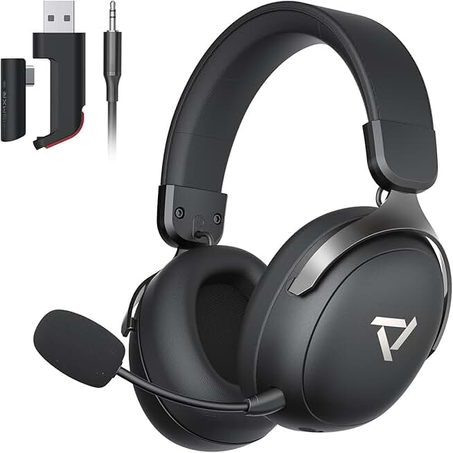 Wireless Gaming Headset with 80-Hour Battery and 7.1 Surround