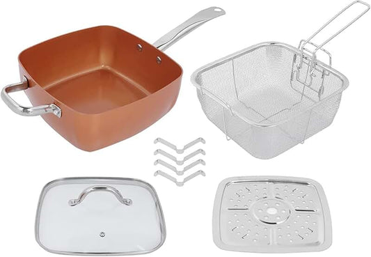 Camping cookware with handle clip and arm holder