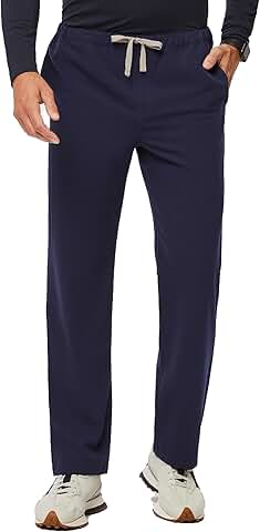 Men's Navy Blue Scrub Pants, X-Small Short