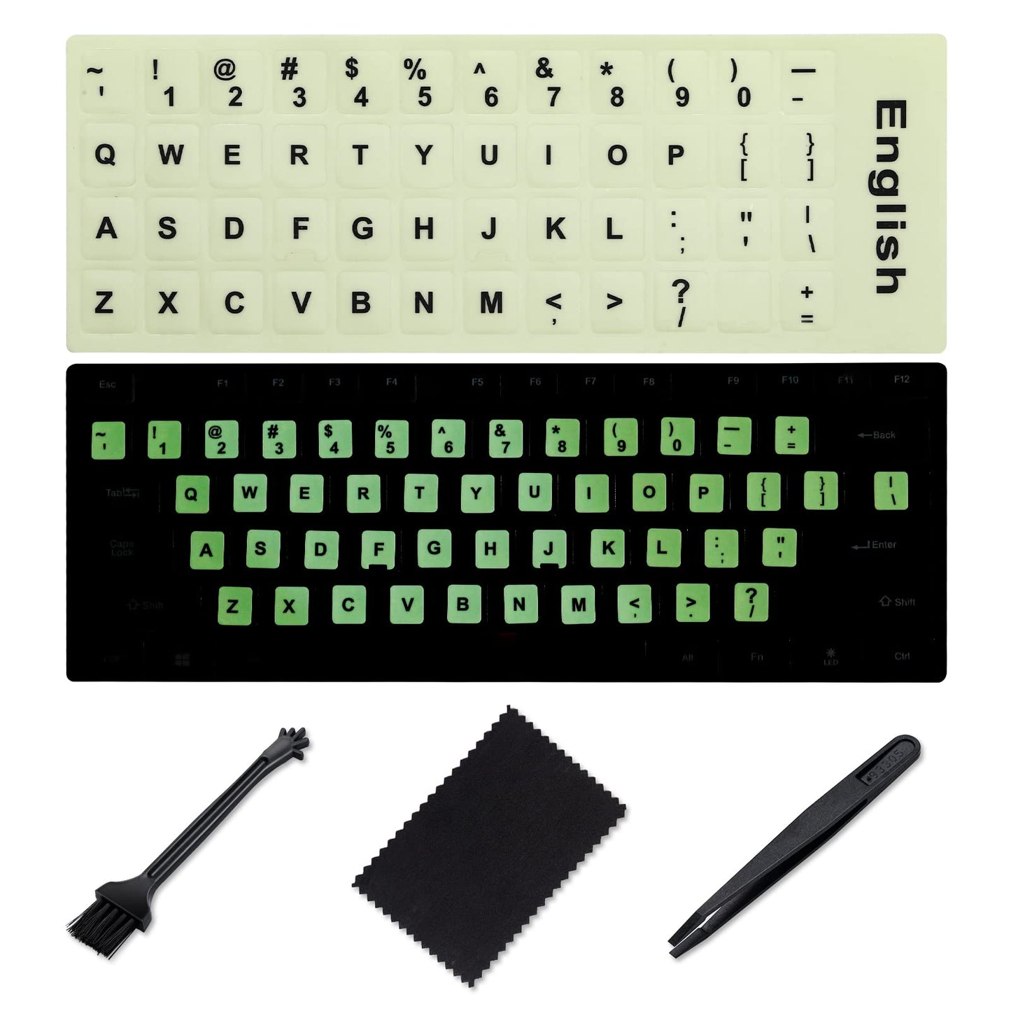 Glow in the Dark Keyboard Sticker Set
