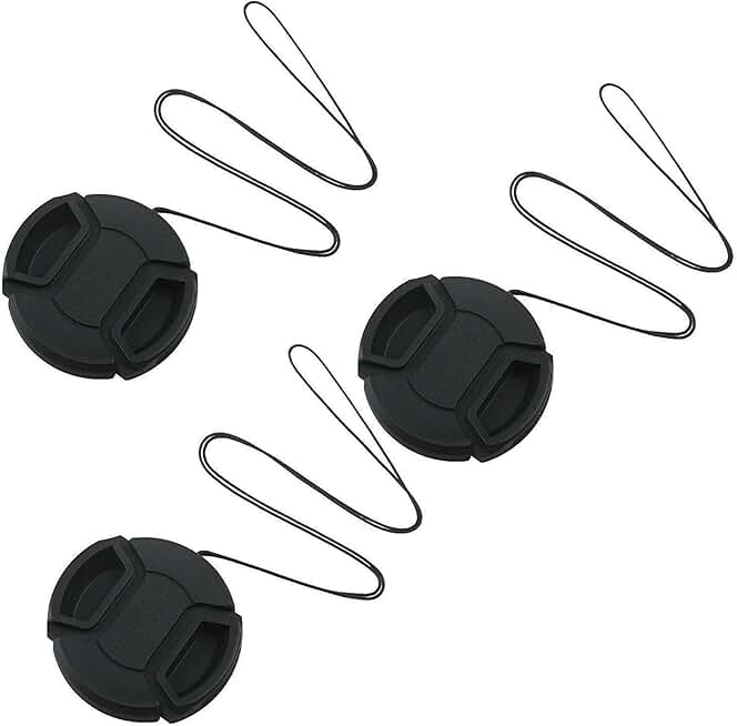 52mm Lens Cap Cover Set (3 Pack)