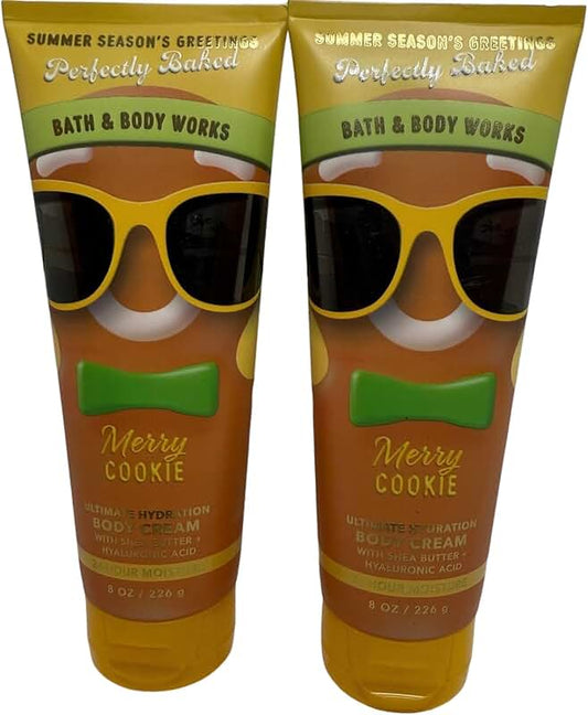 Merry Cookie Hydrating Body Cream, 8 oz, 2-pack