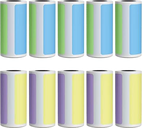 1500 Colored Thermal Labels for Organizing