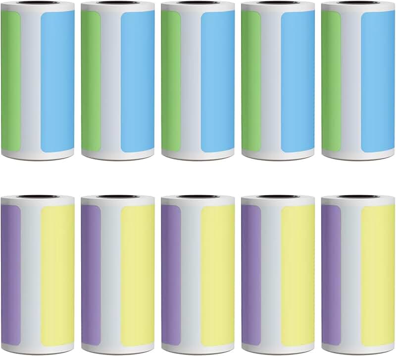 1500 Colored Thermal Labels for Organizing