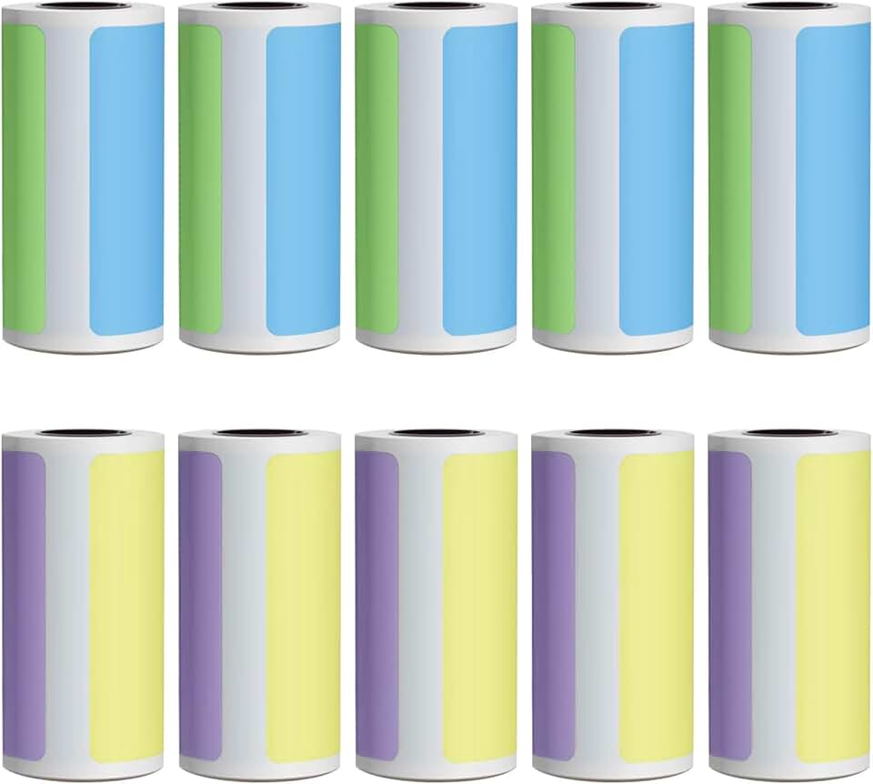 1500 Colored Thermal Labels for Organizing