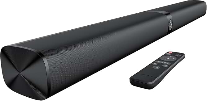 80W Bluetooth Soundbar with Equalizer and Detachable Design