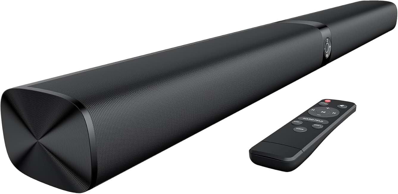 80W Bluetooth Soundbar with Equalizer and Detachable Design