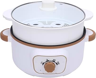 3.6L Electric Fondue Pot for Ramen, Steaming, Cooking