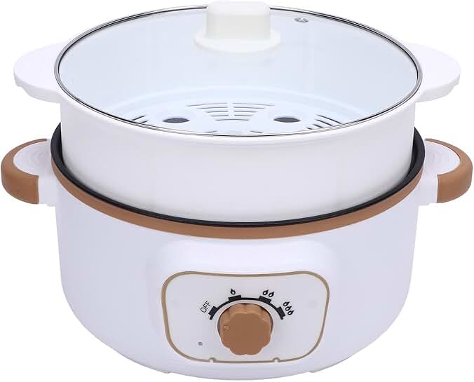 3.6L Electric Fondue Pot for Ramen, Steaming, Cooking
