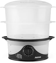 6 Quart 2-Tier Food Steamer in Black