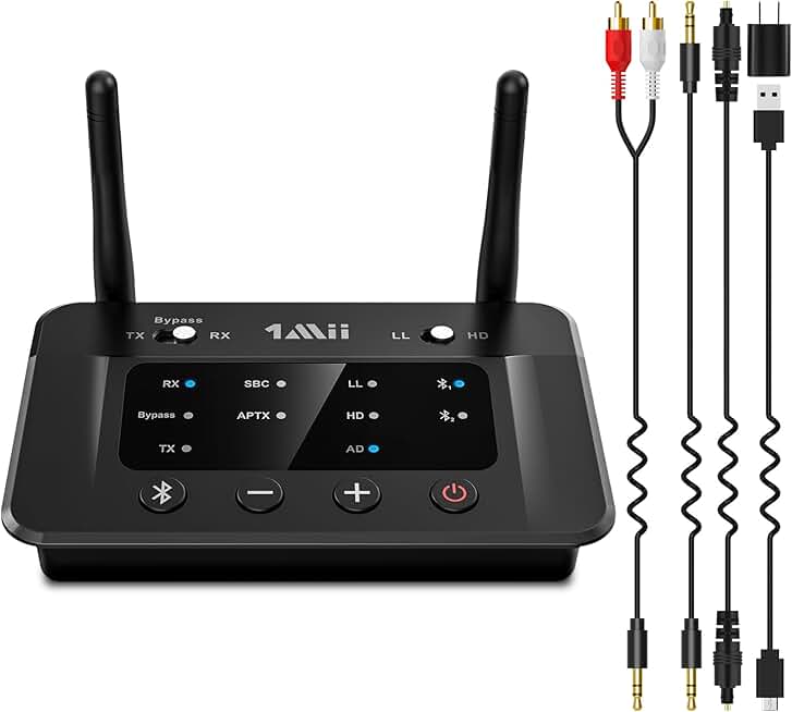 Bluetooth 5.3 Transmitter Receiver for TV and Stereo