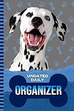 Daily Organizer with Dalmatian and paw print cover