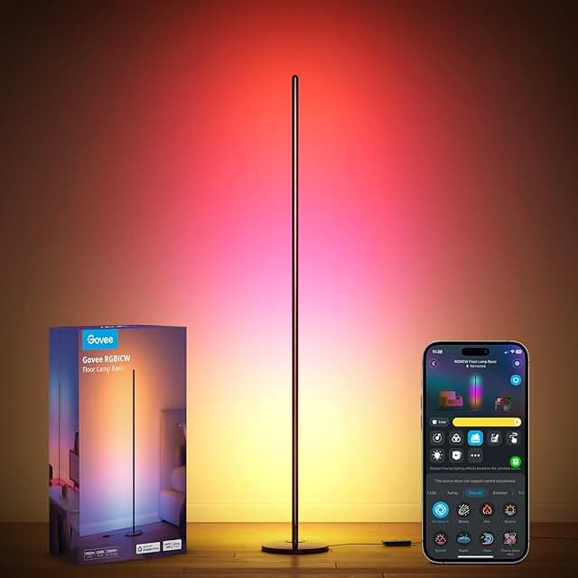 RGBIC Floor Lamp with Music Sync and 16 Million Colors