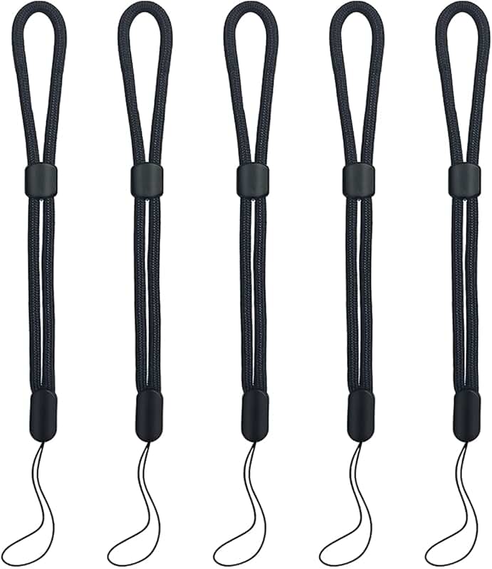 5-Pack Adjustable Nylon Wrist Straps, 8.8 Inch