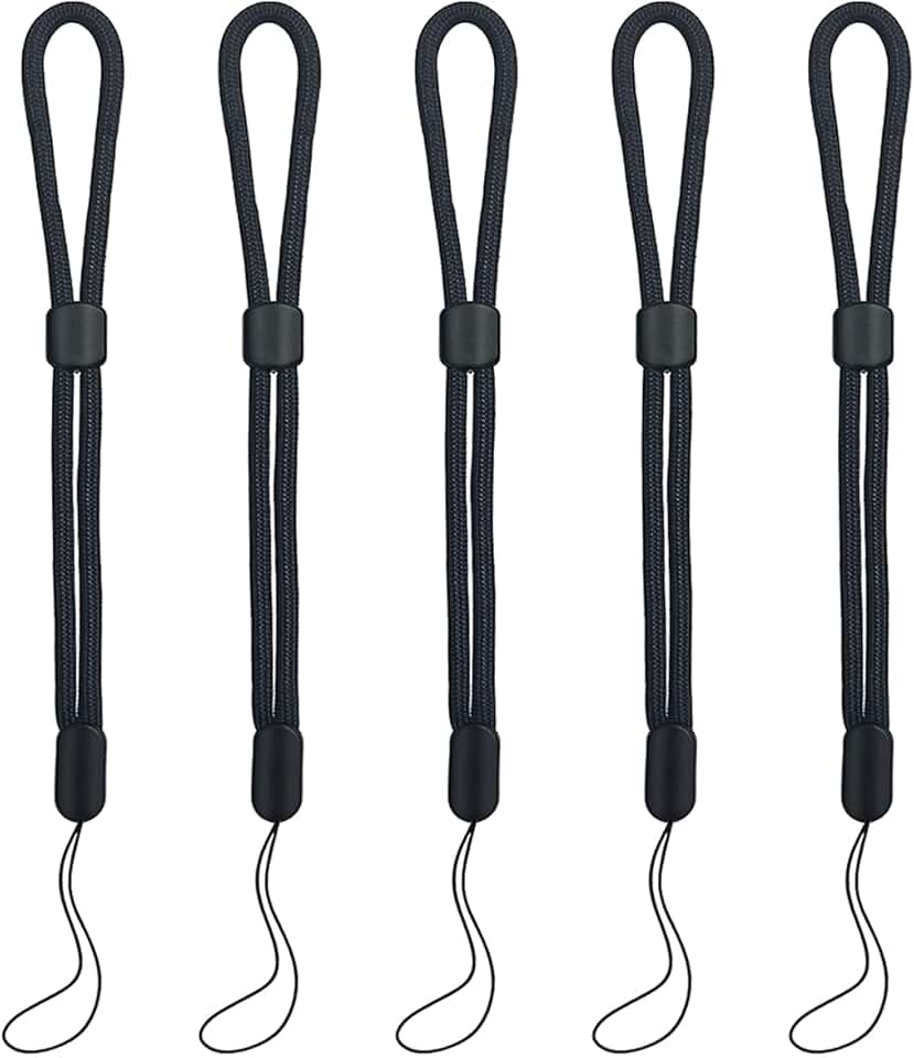 5-Pack Adjustable Nylon Wrist Straps, 8.8 Inch